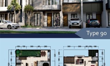 Rumah Cluster Modern 2 Lantai Di Perumahan Tohudan Colomadu (DR)