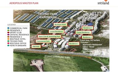 Dijual Kavling Pergudangan Technopolis Aeropolis Dekat Bandara