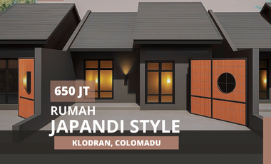 650 Jt, Rumah Japandi Style, Dekat Pintu Tol Klodran