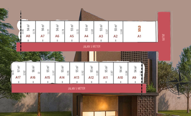 4 Menit Hotel Lor In Solo Dijual Rumah Murah 2 Lantai Bayar bertahap