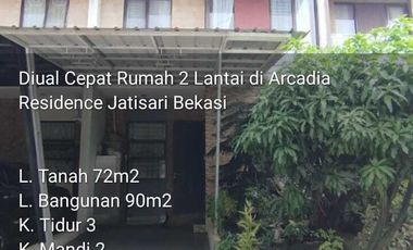 Rumah full renov 2 lantai dekat kota wisata dijual murah