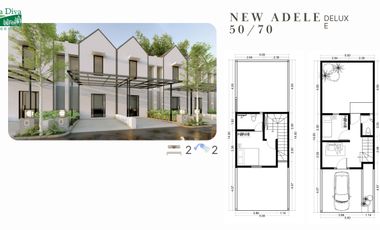 Rumah 2 Lantai Murah di La Diva Greenhill Menganti free biaya-biaya!