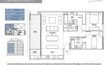 3 ambientes 2  dormitorios en suite -Belgrano etapa Lanzamiento - Oportunidad de Pozo
