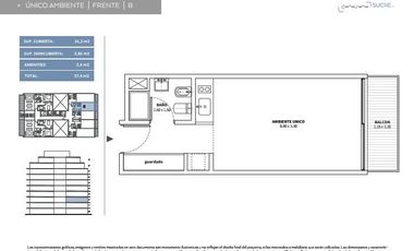 Monomabiente en Belgrano etapa Lanzamiento - Oportunidad de Pozo