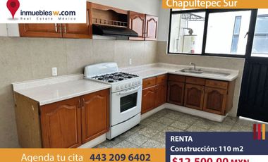 DEPARTAMENTO EN RENTA EN CHAPULTEPEC SUR, MORELIA