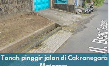 Tanah pinggir jalan di Cakranegara Mataram T754