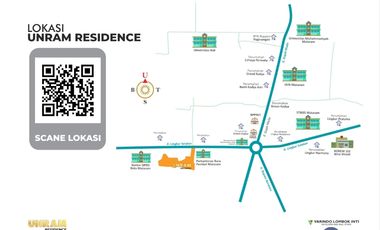 Rumah dan Tanah kavling di Perumahan Unram Residence Mataram R386