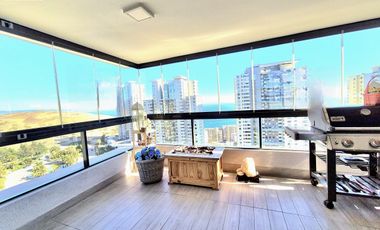 Amplio departamento con gran terraza en Costa de Montemar