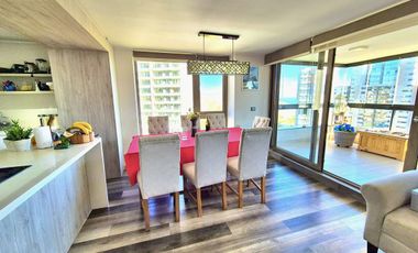 Amplio departamento con gran terraza en Costa de Montemar