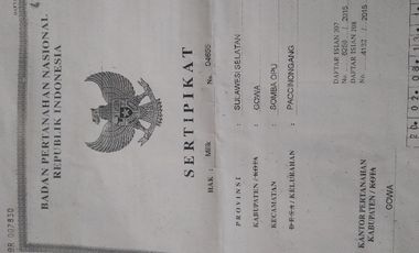 Dijual Tanah. Kanal PAM tamangapa utara