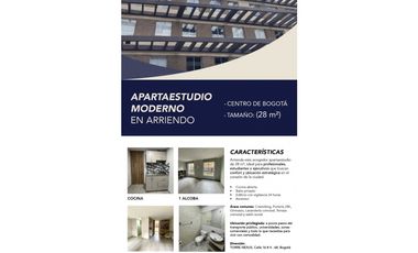 Arriendo Apartestudio en el Centro