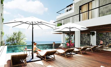 DEPARTAMENTO EN VENTA EN CANCUN 1 HABITACIÓN CON BAR, GYM, ALBERCA