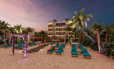 DEPARTAMENTO EN VENTA CON VISTA AL MAR, EQUIPADO Y AMUEBLADO EN MAHAHUAL