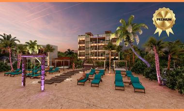 DEPARTAMENTO EN VENTA CON VISTA AL MAR, EQUIPADO Y AMUEBLADO EN MAHAHUAL. ENTREGA INMEDIATA