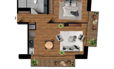 Departamento preventa en Alure, Col Nápoles