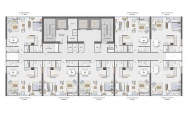 Apartamento en Venta  Calle Uruguay Bella Vista Proyecto Seaside House