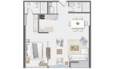 Apartamento en Venta  Calle Uruguay Bella Vista Proyecto Seaside House