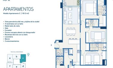 Venta de Apartamentos en Costa del Este – Proyecto Kai