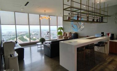 Disewakan office gold coast PIK luas 200m full furnish BAGUS Sea view