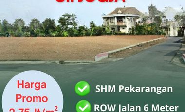 Tanah Strategis Tepi Jalan Area Kampus UII Jogja, View MerapI