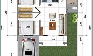Dekat Pasar Jombokan, Rumah Murah 300 Jt-an di Wates Kulonprogo, Jogja