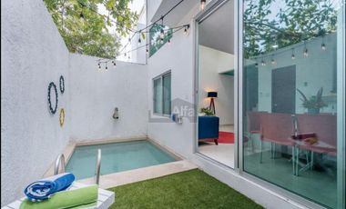 Villa de 3 niveles, 3 recamaras, esquina, a 1 cuadra del mar de Chicxulub Pto. Ideal para inversión