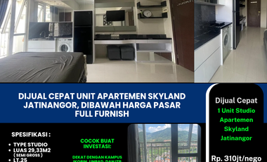 Dijual Cepat Unit Apartemen Skyland Jatinangor Premium FullFurnish SHM Dibawah Harga Pasar