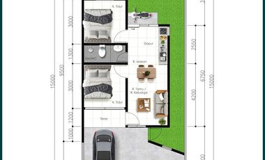 Gaya Arsitektur Japandi Type 50, Rumah Murah Jogja di Kulon Progo