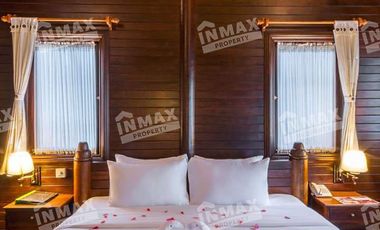 HOTEL MODEL COTTAGE FURNISHED ADA KOLAM RENANG DI LOMBOK BARAT NTB