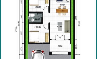 Giri Peni Wates, Rumah Jogja Murah  Model Bali Style Type 50