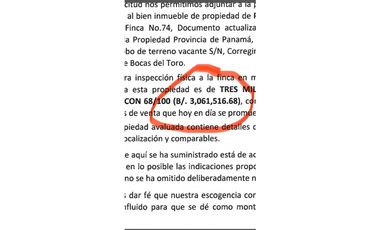 FINCA BOCAS DEL TORO CON PLAYA