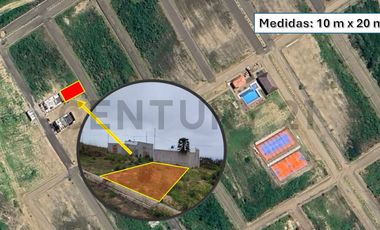 Oferta...!! Terreno de Oportunidad en Urbanización con vista cerca al Mar