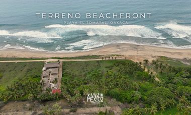 Terreno Beachfront en El Tomatal, Puerto Escondido, Oaxaca