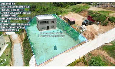 Finca en obra gris con escrituras en proindiviso marinilla 245MILLONES