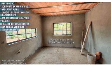 Finca en obra gris con escrituras en proindiviso marinilla 245MILLONES