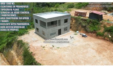 Finca en obra gris con escrituras en proindiviso marinilla 245MILLONES