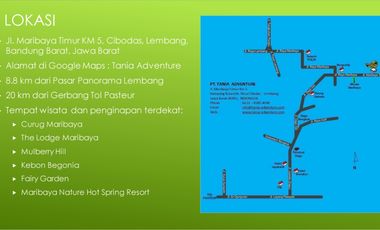 Dijual Lahan Potensial di Maribaya Timur, Lembang, Bandung, Jawa Barat