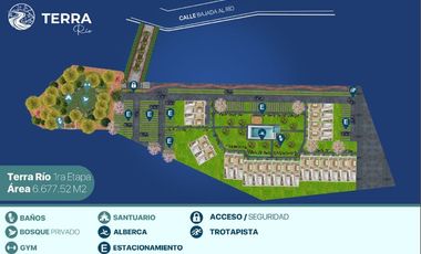 Preventa de casa nueva de 3 recamaras con alberca en residencial Terra Rio, Santa Fe, Xohitepec, Mor.