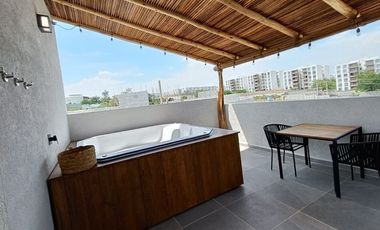 Preventa de casa nueva de 3 recamaras con Roof Garden y alberca en residencial Terra Rio, Santa Fe, Xochitepec, Mor.