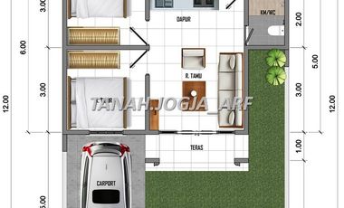 Dekat Pasar Godean, Rumah Dijual Jogja Type 50 Klasik, Harga Murah