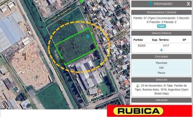 Terreno Industrial de 5117 m2 - El Talar - Tigre