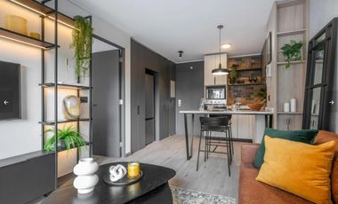 Arriendo Dpto 1D-1B Metro Santa Ana