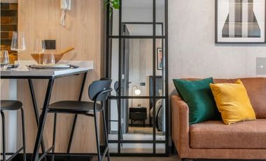 Arriendo Dpto 1D-1B Metro Santa Ana