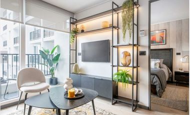 Arriendo Dpto 1D-1B Metro Santa Ana