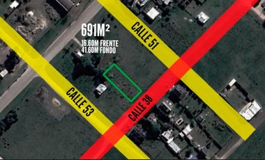 Terreno en venta - 691 mts2 - Miramar