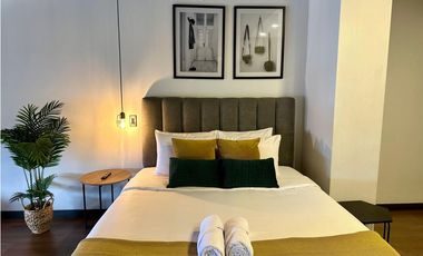 Espectacular apartaestudio dúplex para renta amoblada en Laureles
