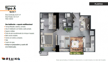 Apartamentos en Mosaiko, Av 30 Agosto, Pereira