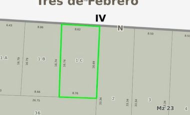 Terreno en venta - 145 mts2 - Caseros