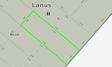 Terreno en venta - 241 mts2 - Gerli