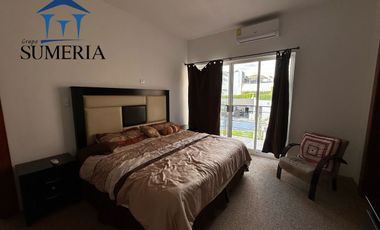 Casa en renta con alberca, sauna, vapor y área de gimnasio